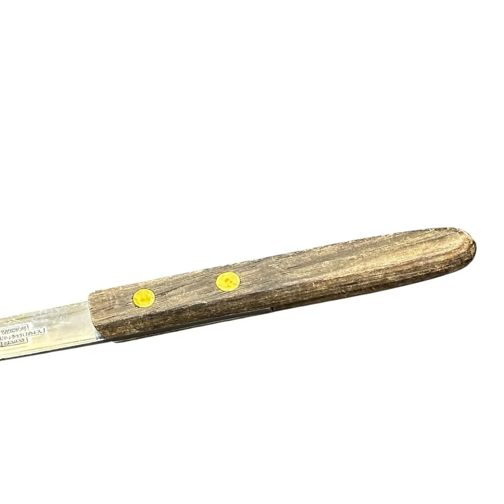VTG Warco Stainless Steel Slotted Spoon Serrated Advertising Carollton‎ Federal